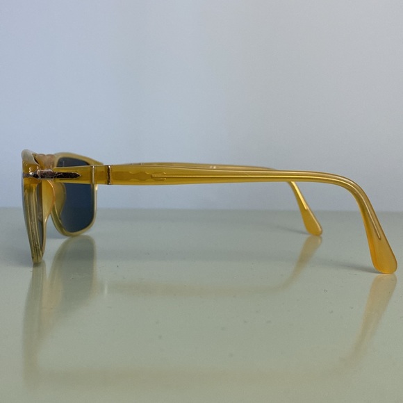 Persol / Men’s Sunglasses / Miele with Blue Lenses - Picture 3 of 12